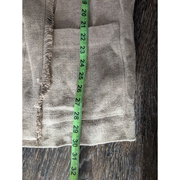 Ellen Tracy Woven Linen Jute Jacket Blazer Natural Size 12 - Picture 7 of 7